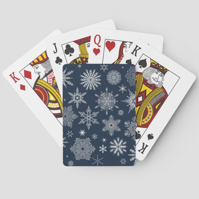 Snowflake mönster casinokort (Baksidan)
