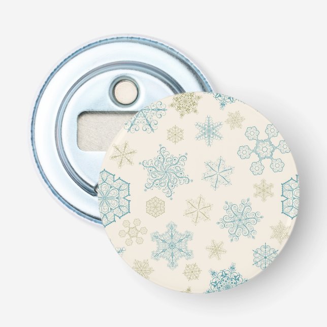 Snowflake mönster flasköppnare (Framsidan)