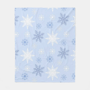 Snowflake mönster fleecefilt