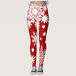 Snowflake Mönster jul Helgdag Leggings