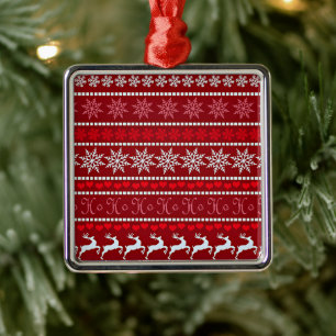 Snowflake Mönster Julgransprydnad Metall