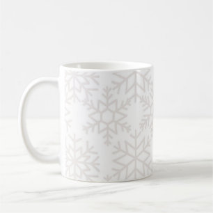 Snowflake mönster kaffemugg