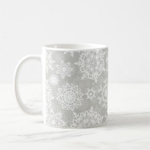 Snowflake mönster kaffemugg