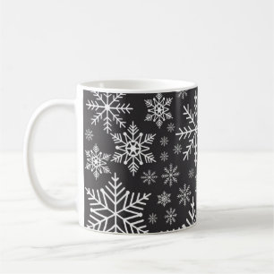 Snowflake mönster kaffemugg