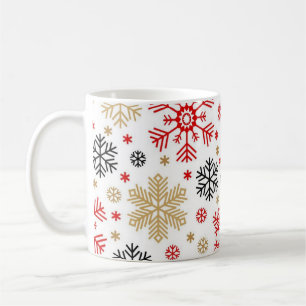 Snowflake mönster kaffemugg