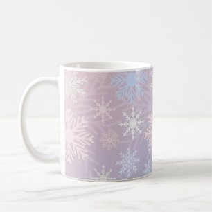 Snowflake mönster kaffemugg
