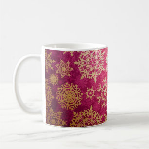 Snowflake mönster kaffemugg