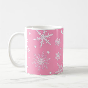 Snowflake mönster kaffemugg