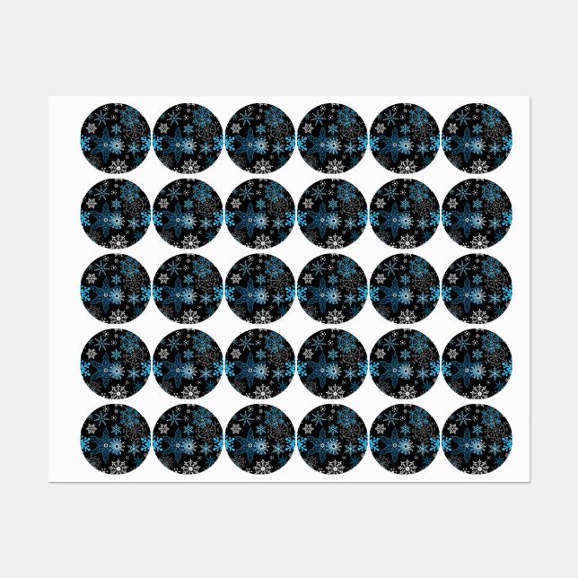 Snowflake mönster klistermärke (Ark)