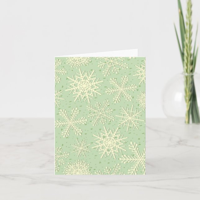 Snowflake mönster kort (Framsida)