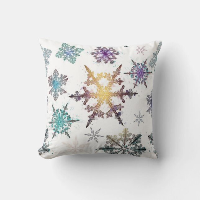 Snowflake mönster kudde (Framsida)
