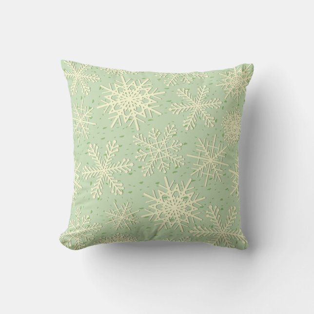 Snowflake mönster kudde (Framsida)