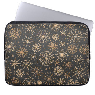 Snowflake mönster laptop fodral