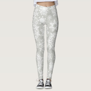 Snowflake mönster leggings