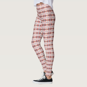 Snowflake Mönster Leggings