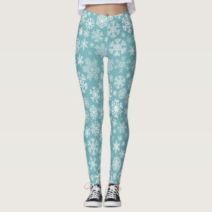 Snowflake mönster leggings