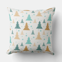 Snowflake mönster lyx träd kudde