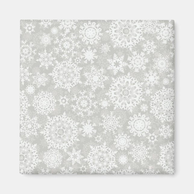 Snowflake mönster magnet (Framsidan)