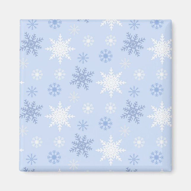 Snowflake mönster magnet (Framsidan)