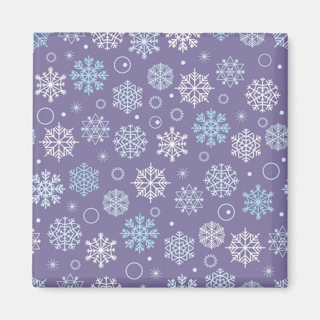 Snowflake mönster magnet (Framsidan)