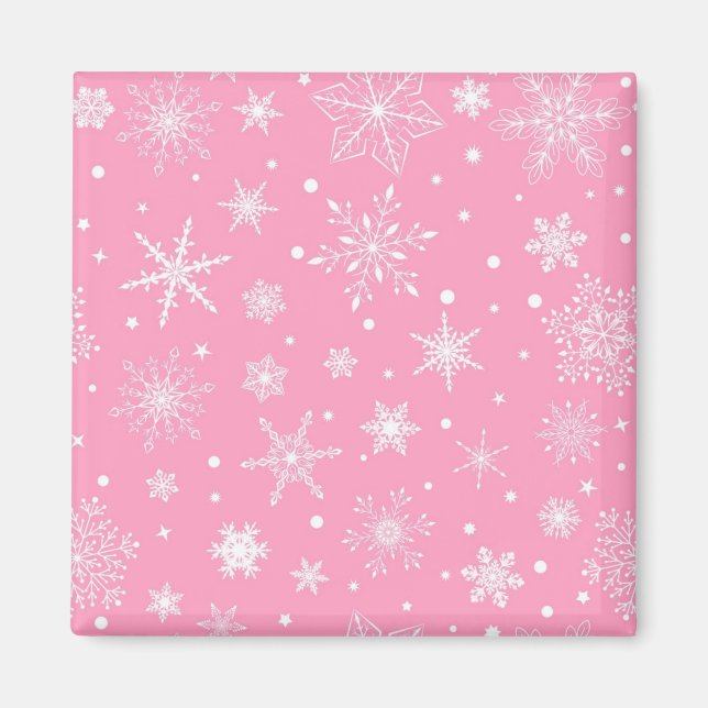 Snowflake mönster magnet (Framsidan)