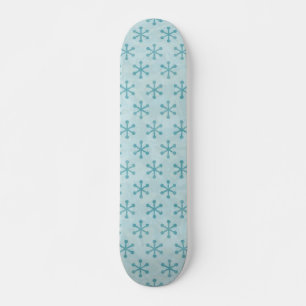 Snowflake mönster mini skateboard bräda 18,5 cm
