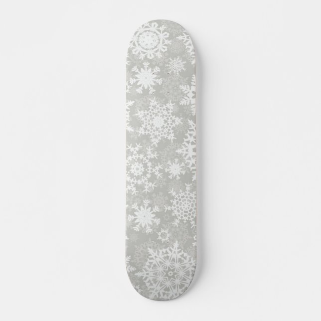 Snowflake mönster mini skateboard bräda 18,5 cm (Framsida)