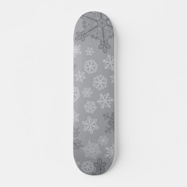 Snowflake mönster mini skateboard bräda 18,5 cm (Framsida)