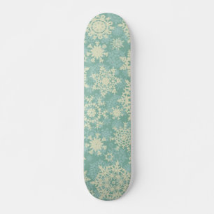 Snowflake mönster mini skateboard bräda 18,5 cm