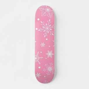 Snowflake mönster mini skateboard bräda 18,5 cm