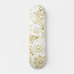 Snowflake mönster mini skateboard bräda 18,5 cm