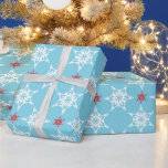SNOWFLAKE MÖNSTER, modernt, minsta röda blåblå Presentpapper<br><div class="desc">med kat massard >> kat@simplysweetPAPERIE.com <<< Snyggt & festive, snowflake mönster design. glädjen! - - - - - - - - - - - - - - - - Matchningsartiklar som finns tillgängliga från min butik - kolla in dem:) - - - - - - - - - - -...</div>