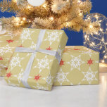 SNOWFLAKE MÖNSTER, modernt, minsta röda guld Presentpapper<br><div class="desc">med kat massard >> kat@simplysweetPAPERIE.com <<< Snyggt & festive, snowflake mönster design. glädjen! - - - - - - - - - - - - - - - - Matchningsartiklar som finns tillgängliga från min butik - kolla in dem:) - - - - - - - - - - -...</div>