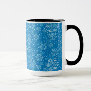 Snowflake mönster mugg