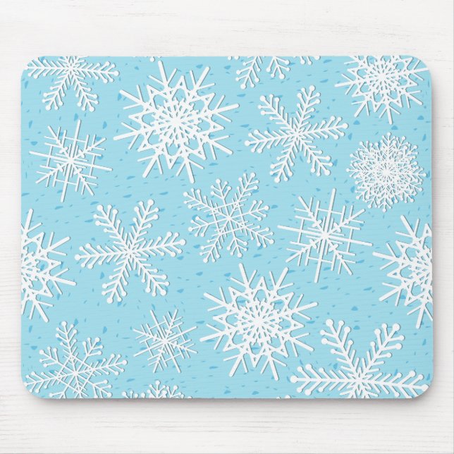 Snowflake mönster musmatta (Framsidan)
