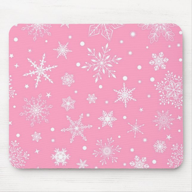 Snowflake mönster musmatta (Framsidan)