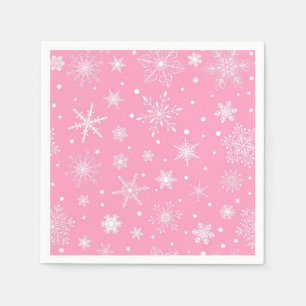 Snowflake mönster pappersservett
