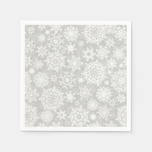 Snowflake mönster pappersservett