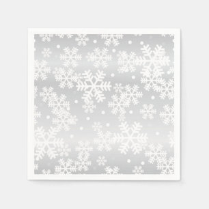 Snowflake mönster pappersservett