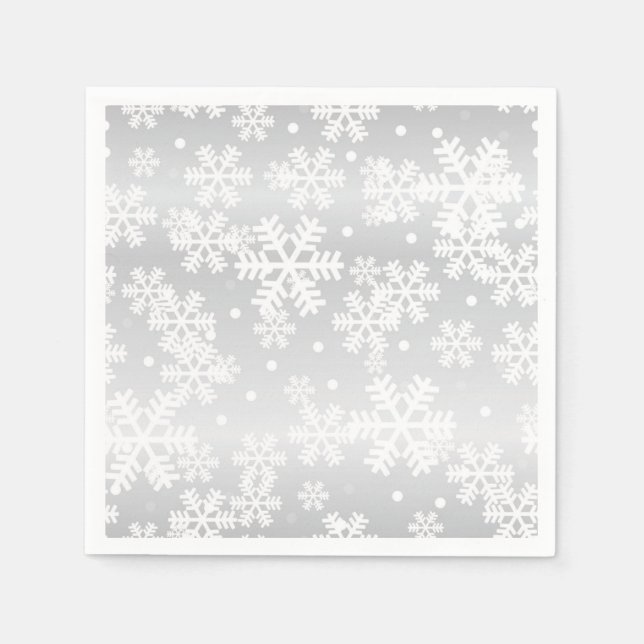Snowflake mönster pappersservett (Framsidan)