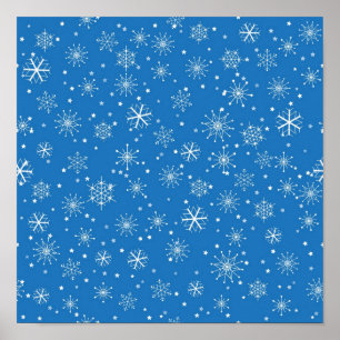 Snowflake mönster poster