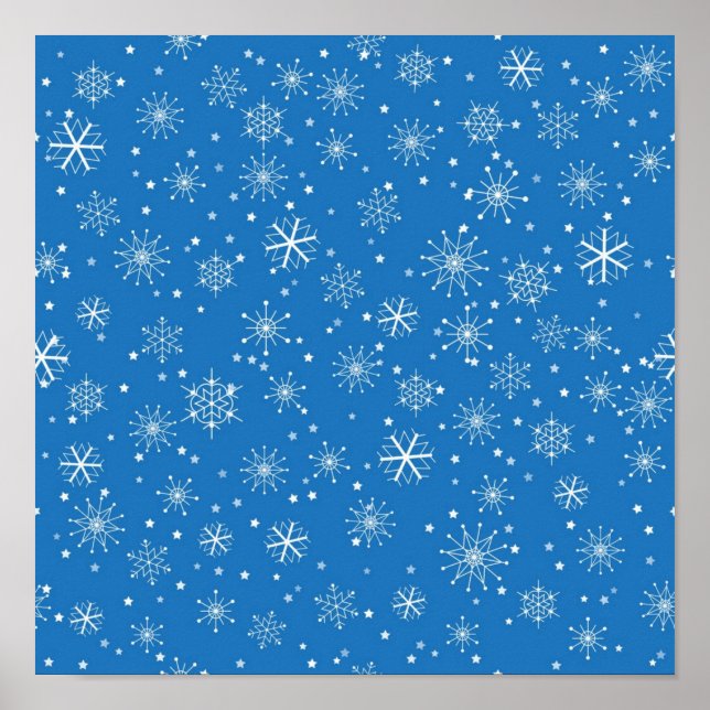 Snowflake mönster poster (Framsidan)