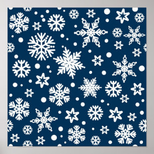 Snowflake mönster poster
