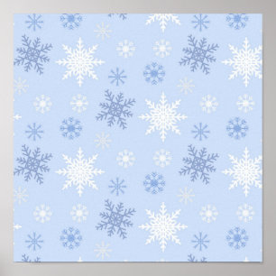 Snowflake mönster poster