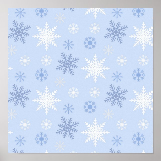 Snowflake mönster poster (Framsidan)