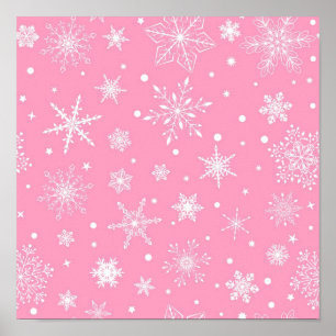 Snowflake mönster poster