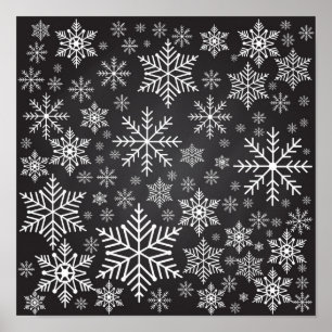 Snowflake mönster poster