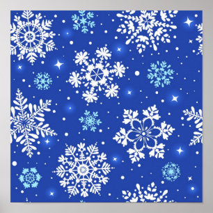 Snowflake mönster poster
