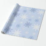 Snowflake mönster presentpapper<br><div class="desc">För älskare i snöflingor</div>