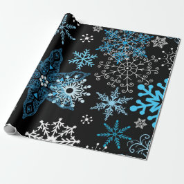 Snowflake mönster presentpapper